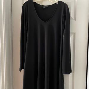 Karen Kane classic black trapeze dress